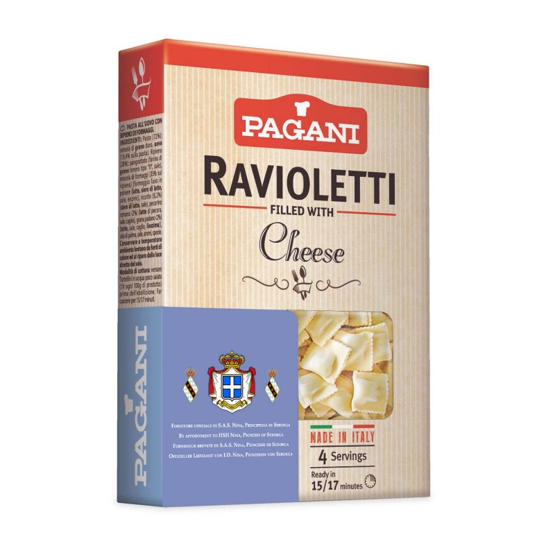 Ravioletti Pagani al formaggio - 250 g